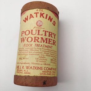 Vintage Watkins Poultry Wormer